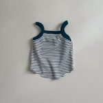 【73-100cm】セットアップ ベビー ボーダーキャミソール&ショートパンツ - 画像 (12)