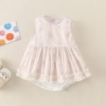 【66-90cm】ロンパース 花柄 ノースリーブ 可愛い ベビー服 - 画像 (4)