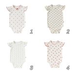 【66-90cm】ロンパース ベビー フレンチスリーブ おしゃれ - 画像 (3)