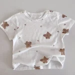 【66-100cm】Tシャツ ベビー うさぎor熊柄orノーカラー - 画像 (19)