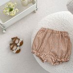 【66-100cm】セットアップ ベビー チェック 刺繍 フラワー - 画像 (11)