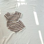 【73-100cm】セットアップ ベビー ボーダー柄 カジュアル - 画像 (10)