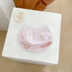 【66-100cm】トップス＆ブルマ ベビー  ピンク 蝶結び付き ドット - 画像 (10)