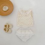 【73-110cm】セットアップ ベビー スウィート 蝶結び - 画像 (2)