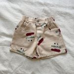 【80-150cm】ショートパンツ プリント コットン カジュアル - 画像 (10)