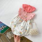 【66-90cm】ロンパース ベビー スイート フラワー 刺繍 - 画像 (8)