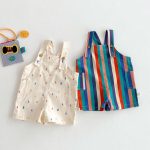 【73-120cm】サロペット ベビー ストライプ カジュアル - 画像 (7)