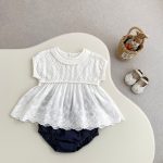 【73-110cm】ニットトップス ベビー 無地 ノースリーブ - 画像 (7)