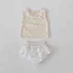 【73-110cm】セットアップ ベビー スウィート 蝶結び - 画像 (3)