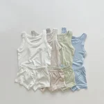 【66-90cm】セットアップ ベビー 韓国風 シンプル - 画像 (2)