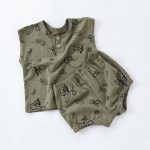 【73-100cm】セットアップ ベビー ノルディック柄物 ノースリーブ - 画像 (10)