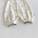 【66-90cm】ロンパース ベビー ドット 蝶結び フリル - 画像 (13)