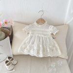 【66-90cm】ロンパース ベビー ワッフル チュール - 画像 (7)