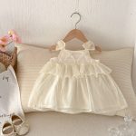 【66-100cm】ロンパースorワンピース ベビー レースプリンセス - 画像 (7)