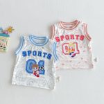 【73-120cm】セットアップ カートゥーン ノースリープ キャミ2点セット - 画像 (9)