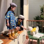 【90-150cm】セットアップ ひまわり デザイン デニム - 画像 (3)