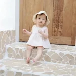 【66-100cm】ロンパース ベビーチェック セットアップ - 画像 (7)