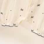 【66-90cm】ロンパース ベビー ドット 蝶結び フリル - 画像 (11)