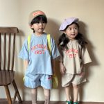 【80-150cm】セットアップ ショートパンツ カジュアル スポーツ - 画像 (3)