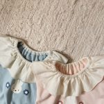 【66-90cm】ロンパース ベビー リル襟 うさぎ柄 - 画像 (9)
