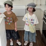 【80-140cm】半袖Ｔシャツ レタード カラフル 合わせやすい - 画像 (11)