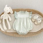 【66-90cm】ロンパース ベビー 無地 フリルスリーブ - 画像 (7)