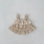 【66-100cm】セットアップ ベビー フリルキャミ＆無地ショートパンツ - 画像 (11)