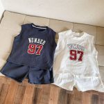 【80-130cm】セットアップ キッズ服 スポーツ ウェアベスト&ショートパン2点セット - 画像 (6)