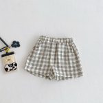 【73-110cm】セットアップ ベビー 車ロゴノースリーブ&チェックパンツ - 画像 (8)