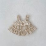 【66-100cm】セットアップ ベビー フリルキャミ＆無地ショートパンツ - 画像 (12)