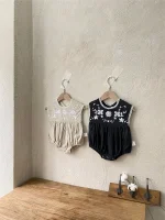 【66-90cm】ロンパース ベビー ボンネット付き 刺繍襟 - 画像 (18)