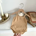 【66-90cm】ロンパース ベビー チェックor小花柄 キャミソール - 画像 (11)