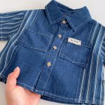【80-120cm】セットアップ ストライプ デニム おしゃれ - 画像 (11)