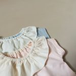 【66-90cm】ロンパース ベビー リル襟 うさぎ柄 - 画像 (14)