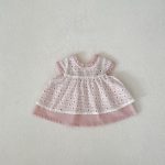 【66-100cm】トップス＆ブルマ ベビー  ピンク 蝶結び付き ドット - 画像 (12)