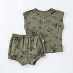 【73-100cm】セットアップ ベビー 北欧風 フルーツ プリント コットン - 画像 (5)