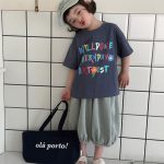 【80-140cm】半袖Ｔシャツ レタード カラフル 合わせやすい - 画像 (12)