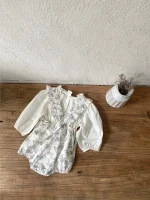 【66-90cm】ロンパース ベビー 小花柄 サロペット - 画像 (18)