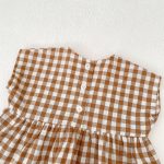 【66-100cm】セットアップ ベビー チェック 刺繍 フラワー - 画像 (18)