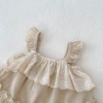 【66-100cm】セットアップ ベビー フリルキャミ＆無地ショートパンツ - 画像 (15)