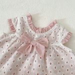 【66-100cm】トップス＆ブルマ ベビー  ピンク 蝶結び付き ドット - 画像 (15)