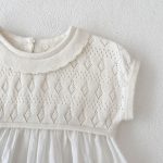 【73-110cm】ニットトップス ベビー 無地 ノースリーブ - 画像 (13)
