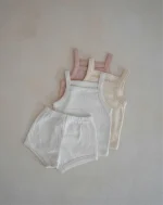 【66-90cm】セットアップ ベビー キャミシンプル 無地 - 画像 (8)