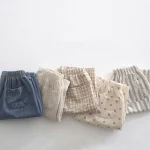 【73-100cm】パンツ ベビー 韓国風 七分丈 ストライプORシンプル - 画像 (10)