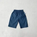 【73-100cm】パンツ ベビー 韓国風 七分丈 ストライプORシンプル - 画像 (11)