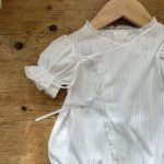 【66-90cm】ロンパース ベビー リボンタイ付き レーストリム - 画像 (18)