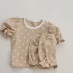 【66-90cm】セットアップ ベビー ドット 5色選べる - 画像 (14)