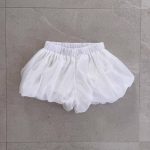【73-120cm】ショートパンツ フリル ボンボンパンツ シンプル - 画像 (6)