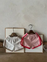 【73-100cm】ショートパンツ ベビー チェック 履きやすい - 画像 (12)
