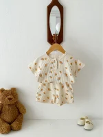 【66-100cm】セットアップ ベビー 小花柄ORレモンワッフル - 画像 (10)
